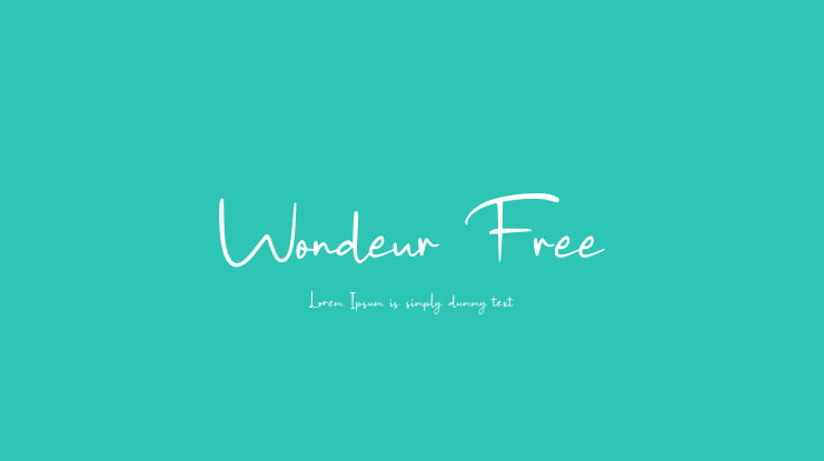 Wondeur Free Font Family