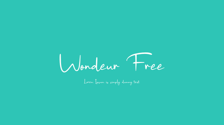 Wondeur Free Font Family