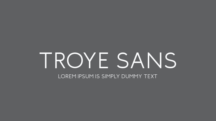 Troye Sans Font