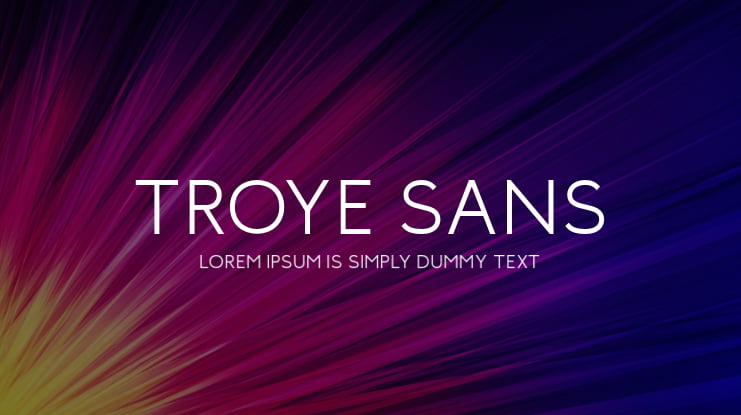 Troye Sans Font