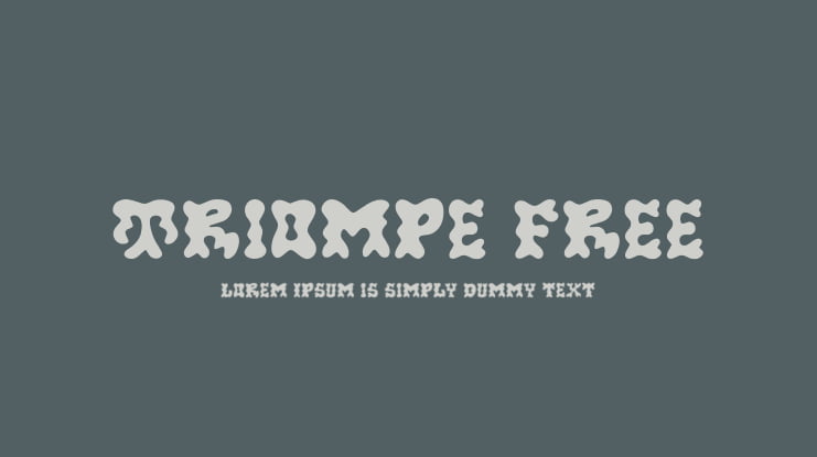 Triompe Free Font