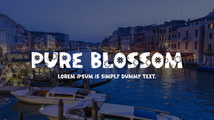 Pure Blossom Font