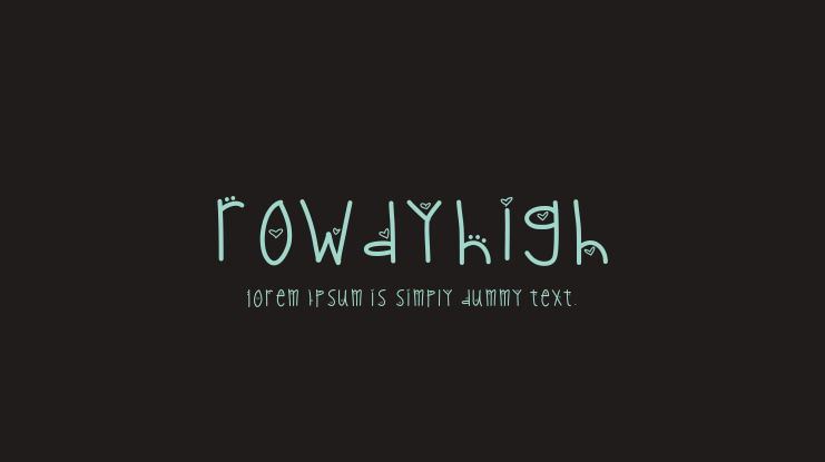 RowdyHigh Font