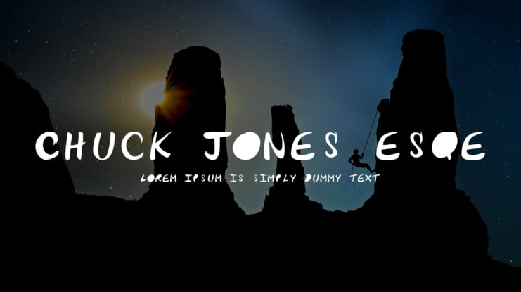 Chuck-Jones-esqe Font