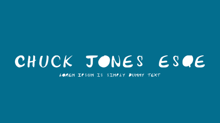 Chuck-Jones-esqe Font