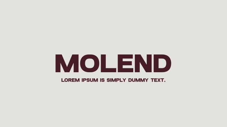Molend Font