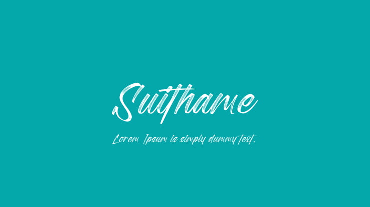 Suithame Font