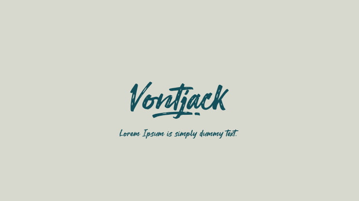 Vontjack Font