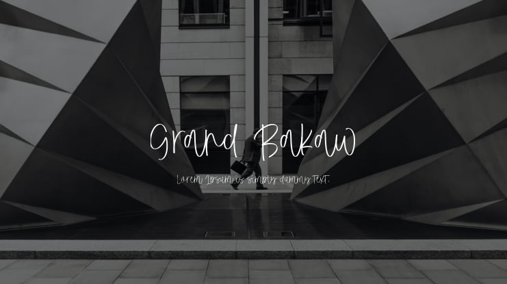 Grand Bakaw Font