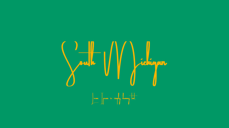 South Michigan Font