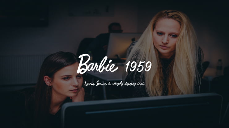 Barbie 1959 Font