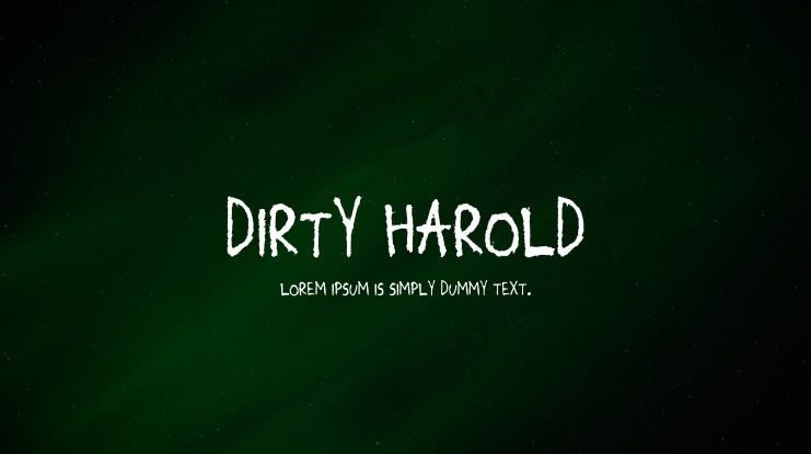 Dirty Harold Font