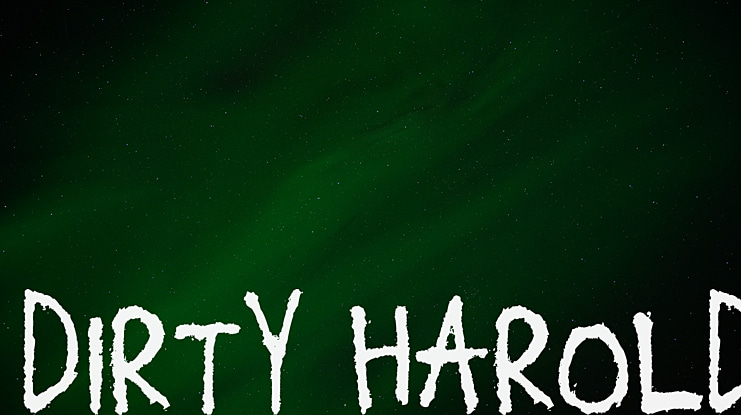Dirty Harold Font