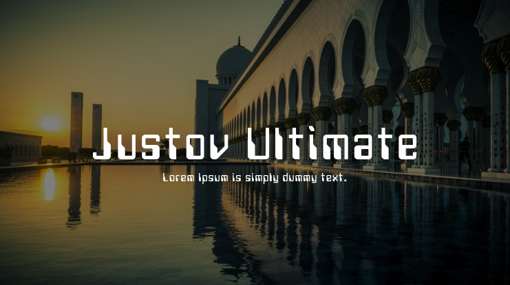 Justov Ultimate Font