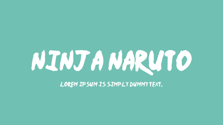 Ninja Naruto Font