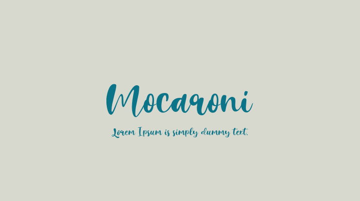 Mocaroni Font