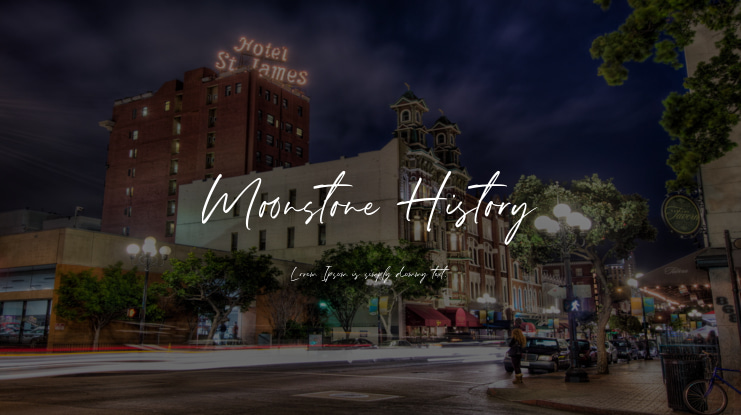 Moonstone History Font