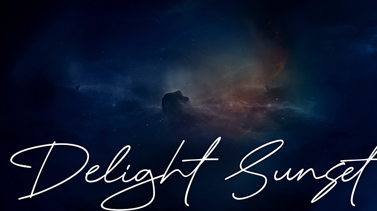 Delight Sunset Font