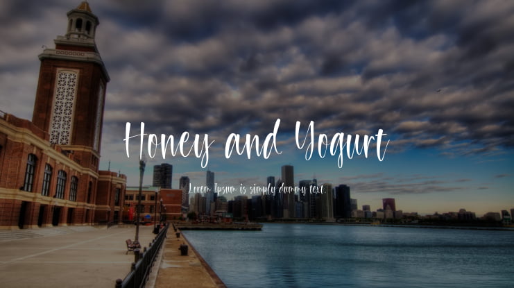 Honey and Yogurt Font