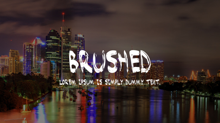 Brushed Font