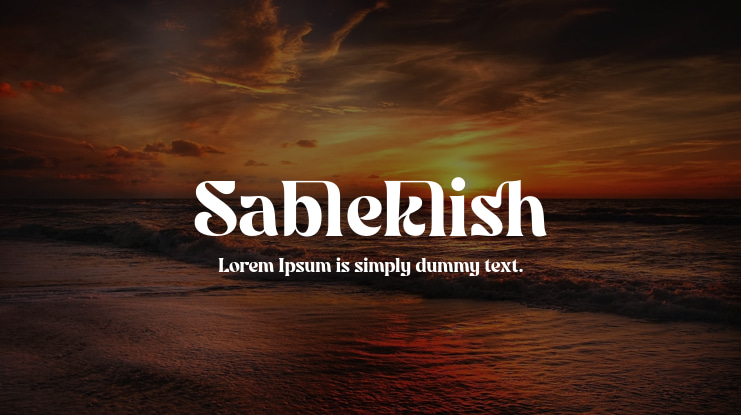 Sableklish Font