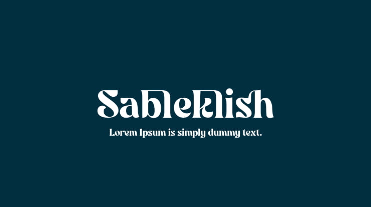 Sableklish Font