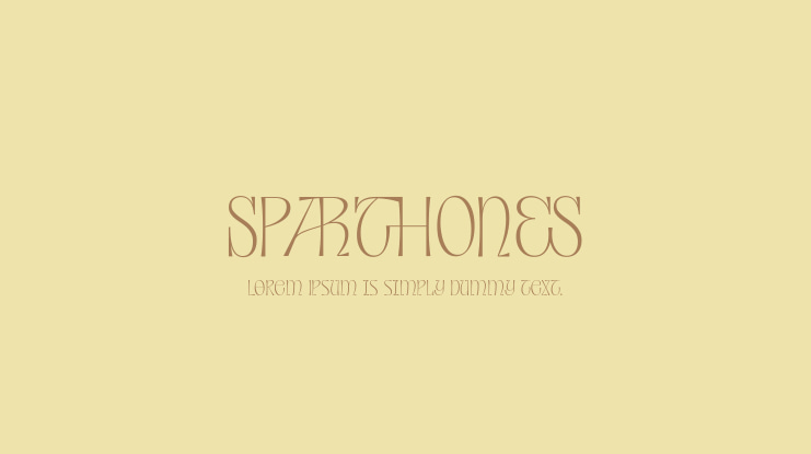SPARTHONES Font