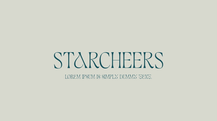 STARCHEERS Font