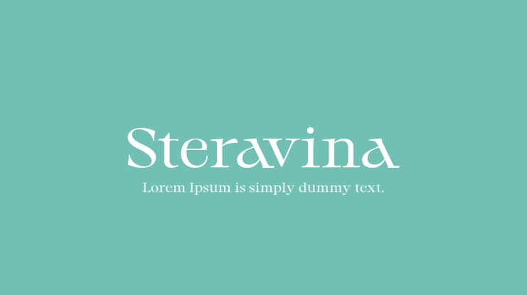 Steravina Font