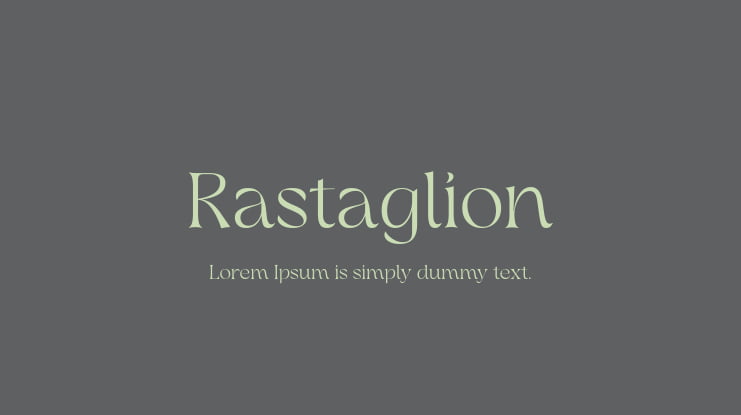 Rastaglion Font