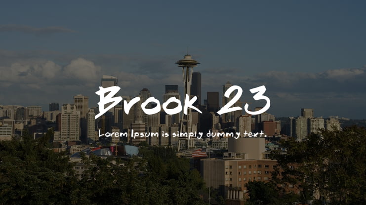 Brook 23 Font