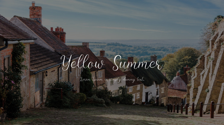 Yellow Summer Font