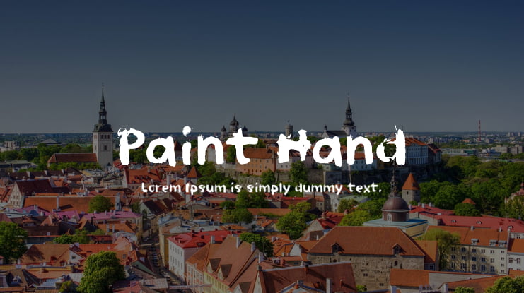 Paint Hand Font