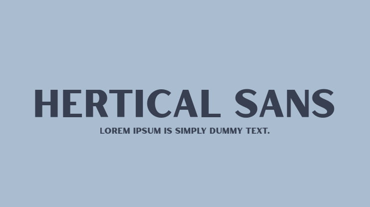 Hertical Sans Font
