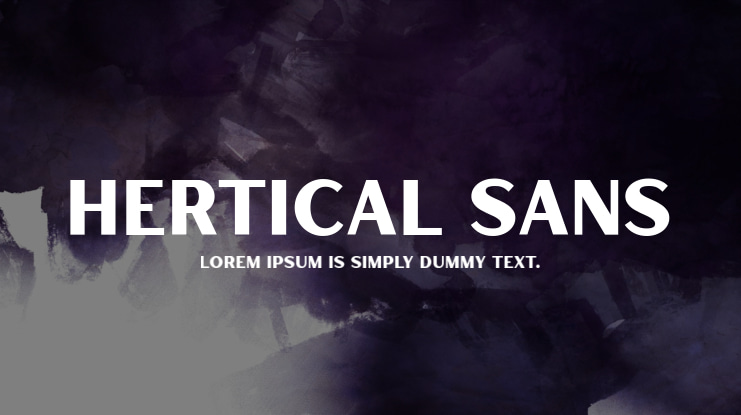 Hertical Sans Font