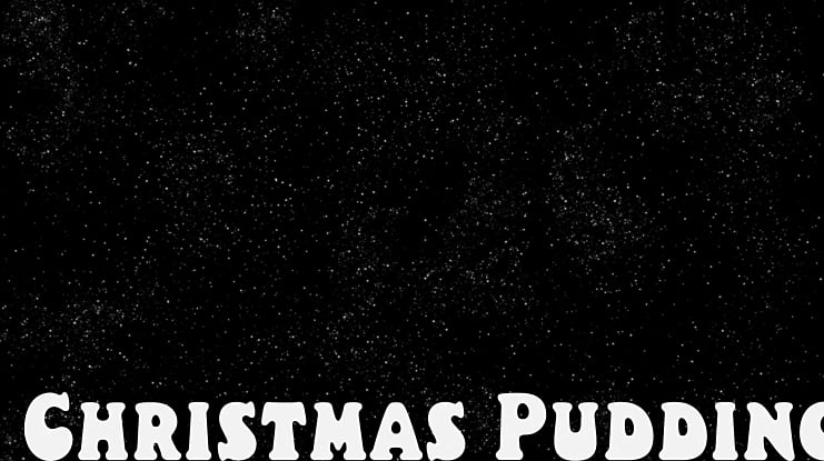 Christmas Pudding Font