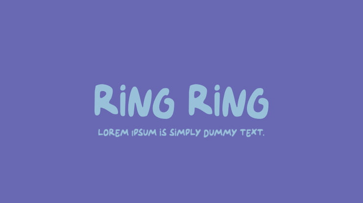 Ring Ring Font