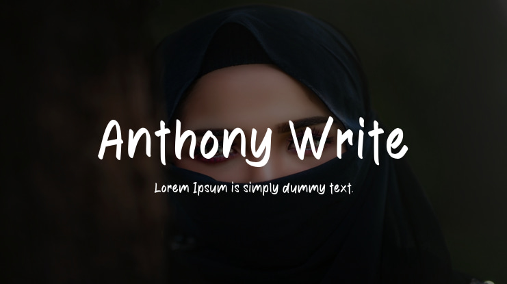 Anthony Write Font
