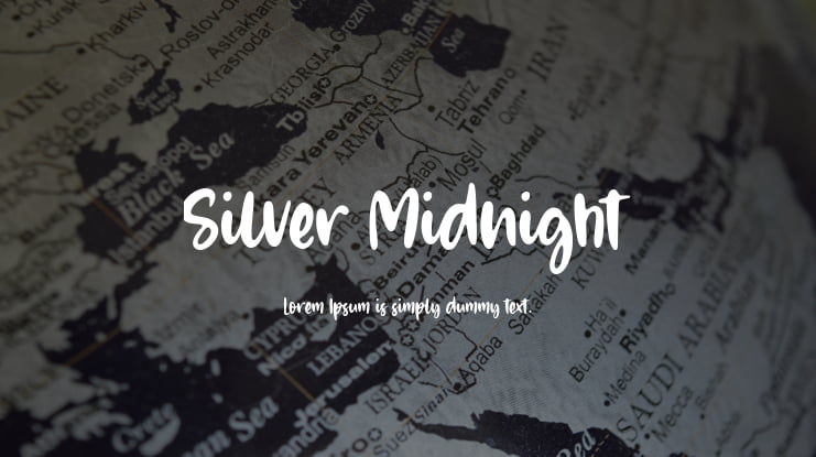 Silver Midnight Font