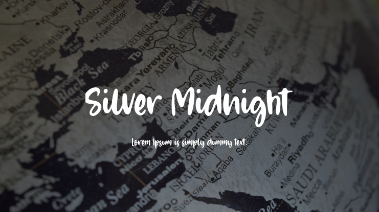 Silver Midnight Font