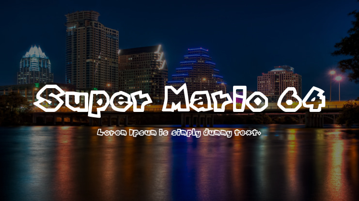 Super Mario 64 Font