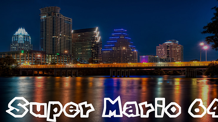 Super Mario 64 Font