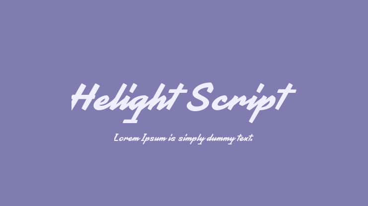 Helight Script Font