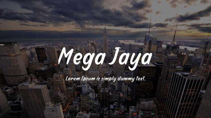 Mega Jaya Font