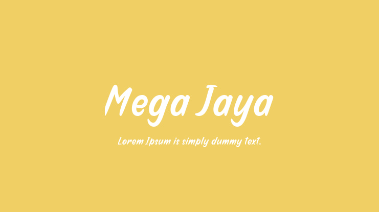 Mega Jaya Font