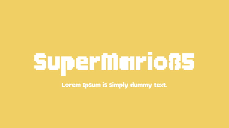SuperMario85 Font