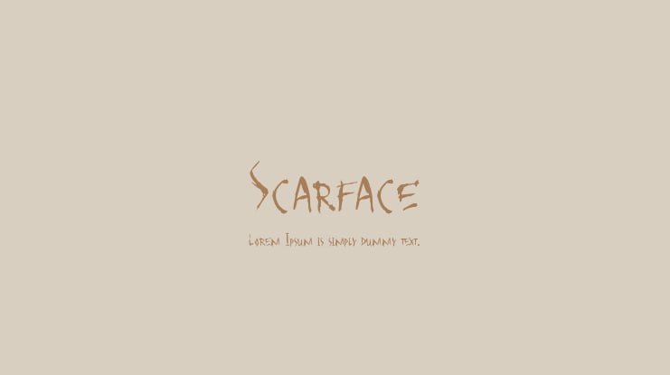 Scarface Font