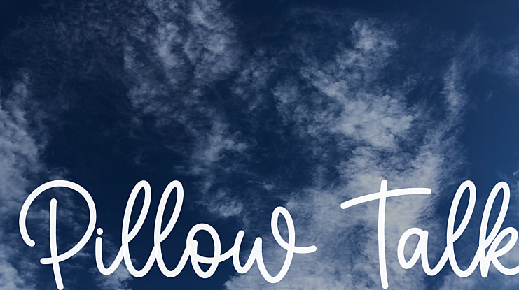 Pillow Talk Font