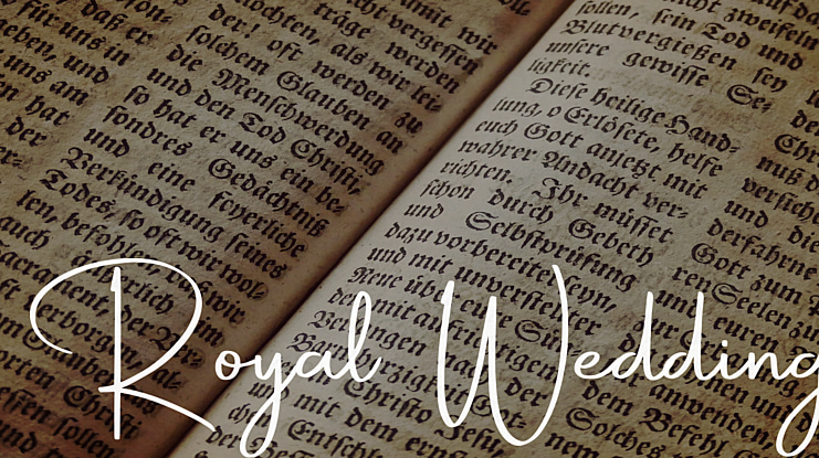 Royal Wedding Font