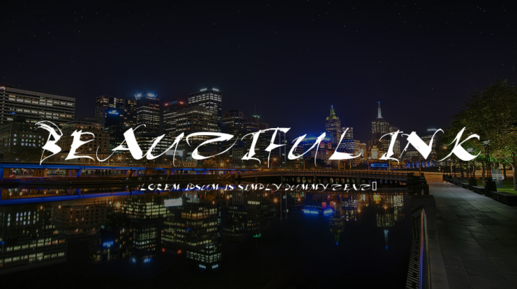 Beautiful Ink Font